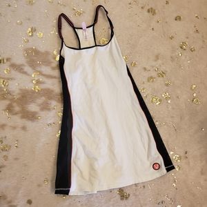 Victoria's Secret S White & Black Mesh Tank Top